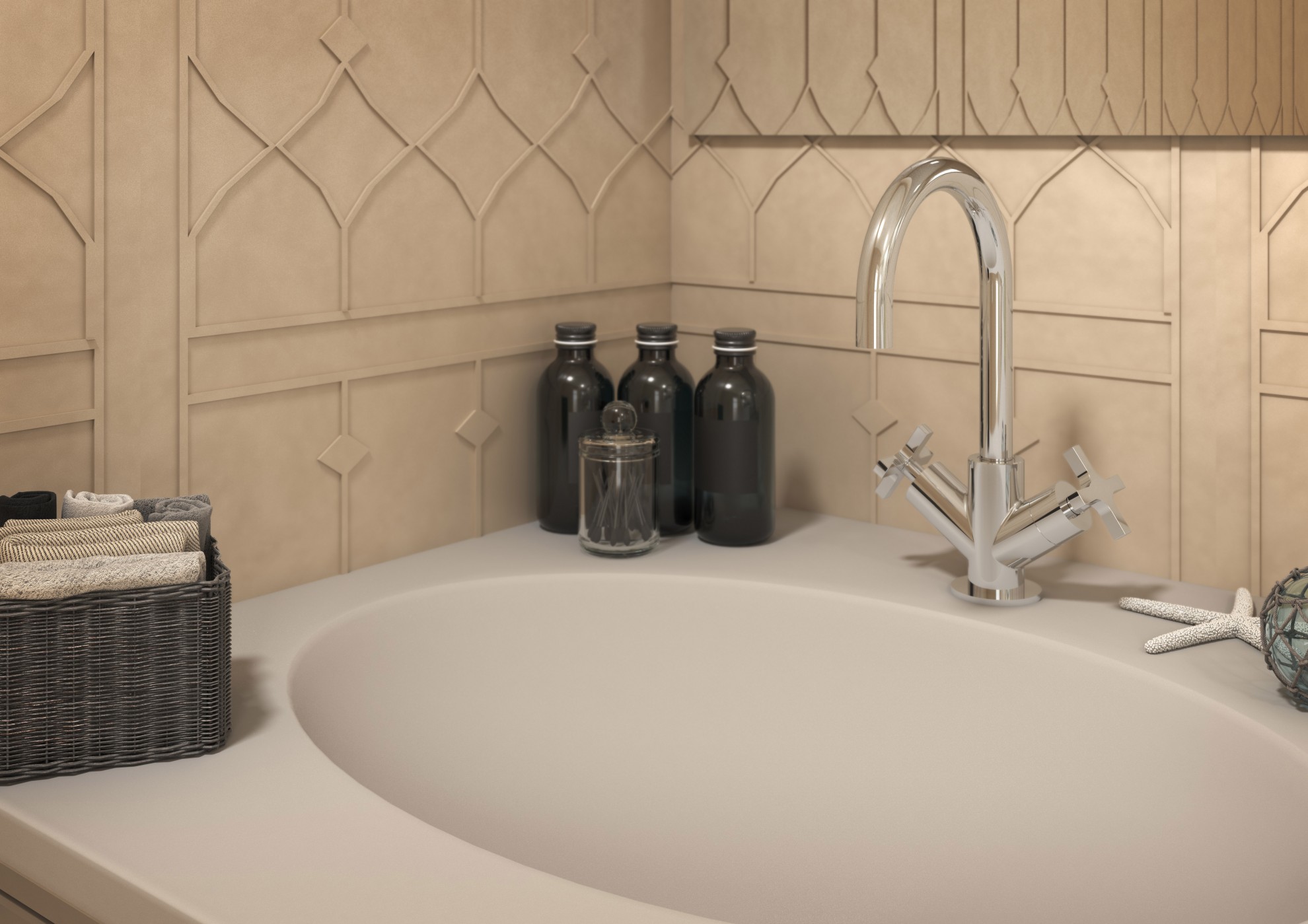 HELIX – Lavabo monoforo – chrome