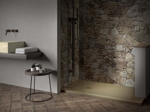 piatto doccia pietra beige sabbia